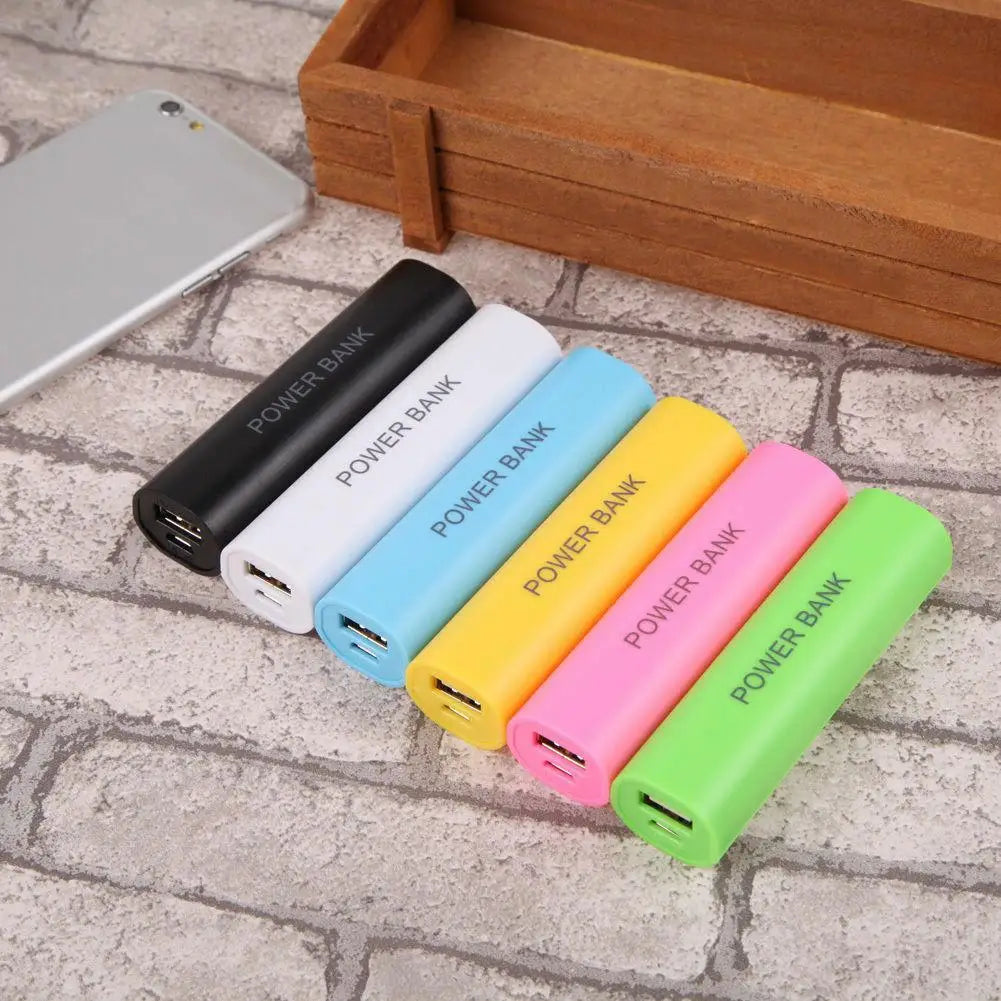 Portable 18650 Power Bank Shell 1 Section 18650 Battery Power Bank Case Lightweight Mini Charging Box For Cellphone MP3 MP4