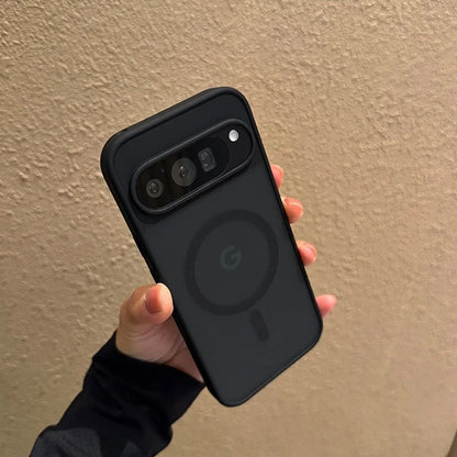 Luxury Translucent Matte Magnetic Case For Google Pixel 10 ProXL 9Pro XL 10Pro 10 9A Wireless Charging Candy Color Slim Cover