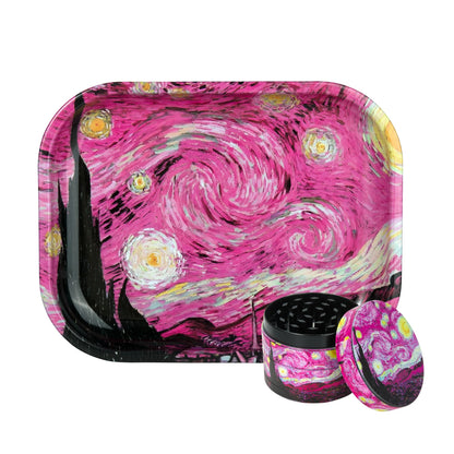 1/2 Pieces Pink Burn Book Grinder and Rolling Tray
