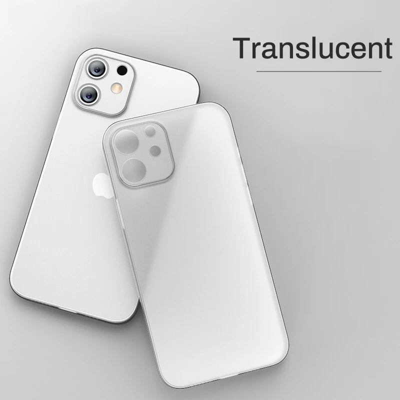 Ultra Thin Matte Phone Case For Iphone 11 12 13 14 15 plus Pro Max Mini X Xr XsMax Slim Cover Cases