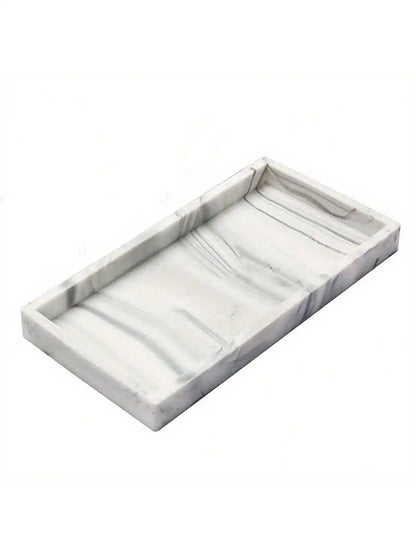 1 Pack Bathroom Tray Soft Silicone Jewelry Tray Dressing Table Decorative Bathroom Tray Organizer Suitable for Dressing Tables