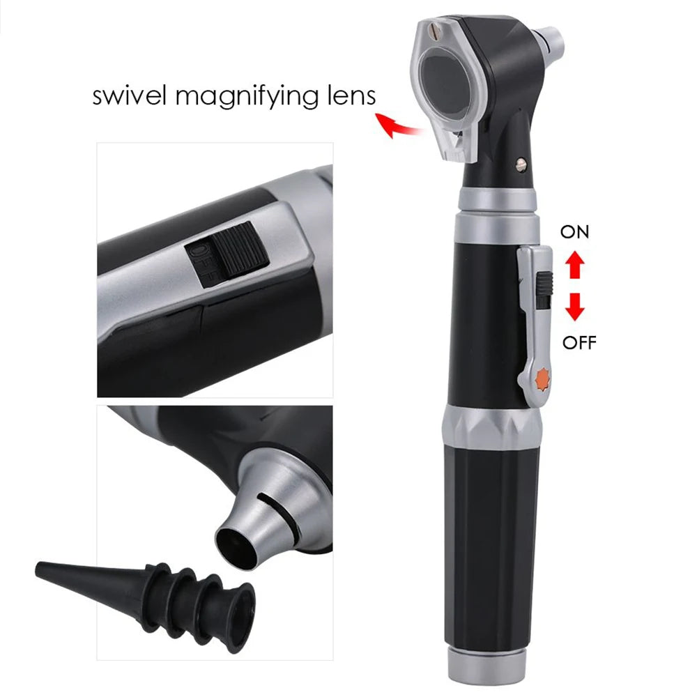 Otoscope - Ear Scope with Light Ear Infection Detector and Pocket Ear Checker Kit with 3X Magnify Lens,  for Kids, Adults, Pets