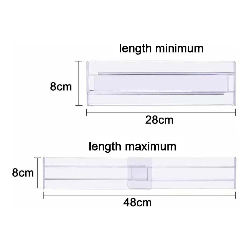 1/2/4/6/8PCS Drawer Wardrobe Dividers Organizers Expandable From Kitchen Drawer Organizer, Clear Plastic Partition Plate Tools