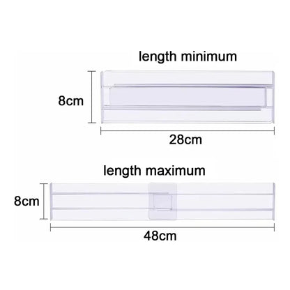 1/2/4/6/8PCS Drawer Wardrobe Dividers Organizers Expandable From Kitchen Drawer Organizer, Clear Plastic Partition Plate Tools