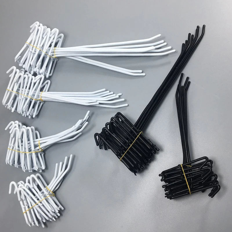 10Pcs Durable 5/10/15/20cm Screen Hooks 3.3mm Thickness Supermarket Iron Wire Mesh Hanging Hooks Iron Grid Hooks For Screen Grid