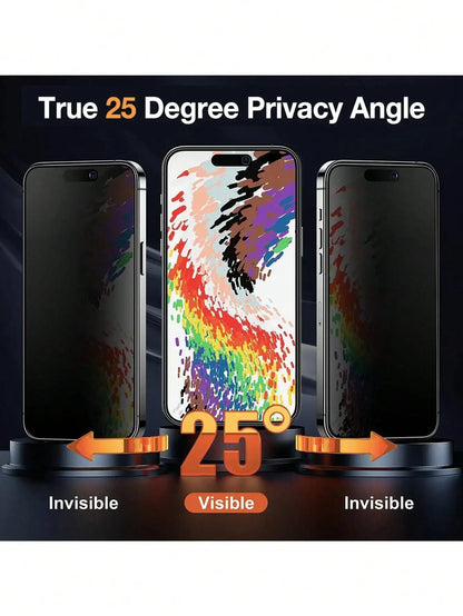 3 Pcs Matte Anti-Peeping Screen Protector Compatible With IPhone 17 Pro Max/17 Pro/17 Air/17/16 Pro Max/16 Pro/16