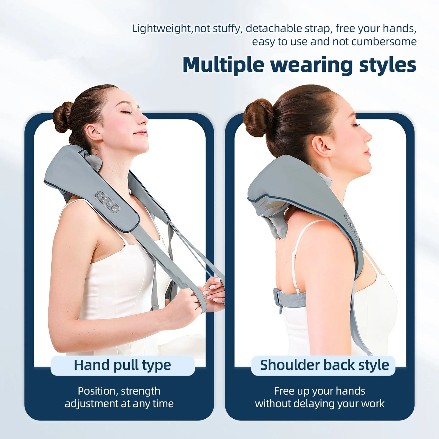 26W Wireless Neck & Shoulder Kneading Massager Shawl