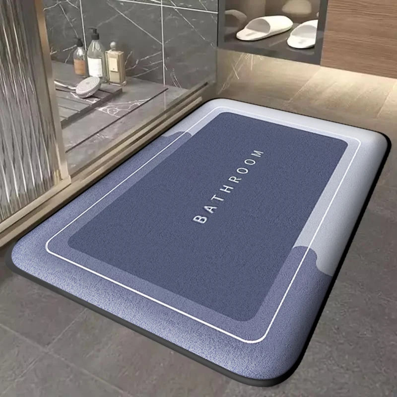 Non-Slip Absorbent Bath Mat — Quick-Dry Bathroom Floor Mat