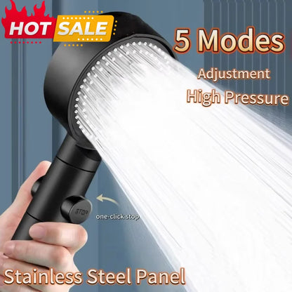 For Xiaomi Shower Head 5 Modes Water Saving Adjustable High Pressure Showerhead Handheld Spray Hangable Bathroom Accessories New