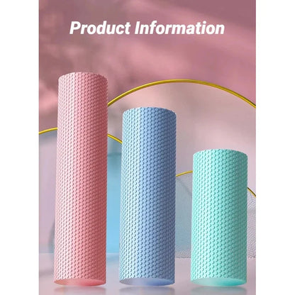 Hexagonal EVA Foam Yoga Roller, 9.5cm × 29.7cm Massage Foam Roller for Pilates Home Fitness Workout