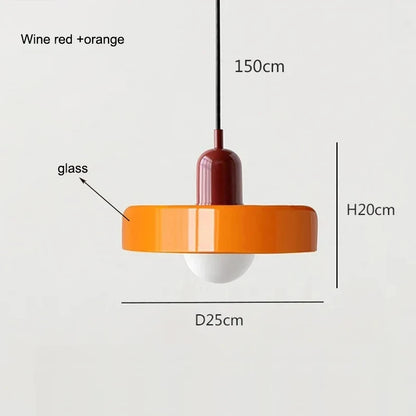 Nordic Glass Bauhaus Dining Room Chandelier Living Room Bedroom Bar Retro Coffee Shop Decoration Chandelier Lighting Fixtures