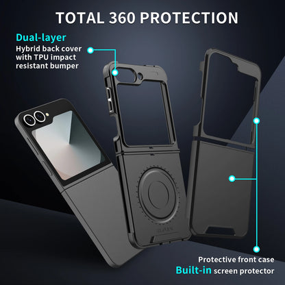 Luxury Original Official Slim Matte Protect Phone Case Samsung Galaxy Z Flip 7 8 6 5 4  For Wireless Charging Shockproof Cover