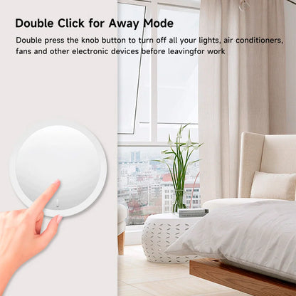 Tuya ZigBee Smart Knob Switch Wireless Scene Button Rotatable Dimmer Switch Home Appliances Automation Linkage Remoter