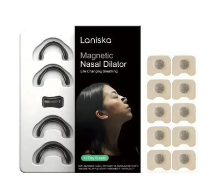 AirRush™ Magnetic Nose Vents - Silent Sleep & Peak Performance, Instant Congestion Relief Without Tape, Reusable Comfort