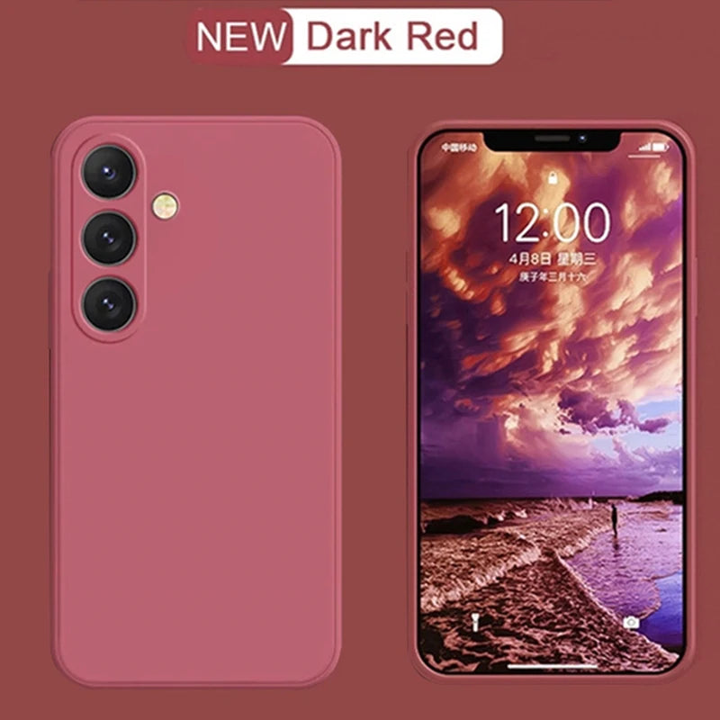 Phone Case Galaxy S25 S24 S23 Ultra Case Soft Liquid Silicone Samsung Galaxy S25 S24 S23 S22 Ultra Plus S23Ultra S24Ultra Cases