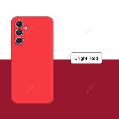 Original Solid Color Back Cover for Samsung Galaxy A54 A34 A24 A14 A04 A04S A73 A53 A33 A23 A13 4G 5G Liquid Silicone Phone Case