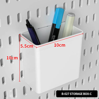 Neat Plastic Pegboard  Desk Organizer with Multiple Accessories for Home Office, Craft Room and Garage Display