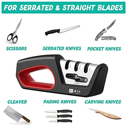 4-in-1 Kitchen Knife & Scissors Sharpener