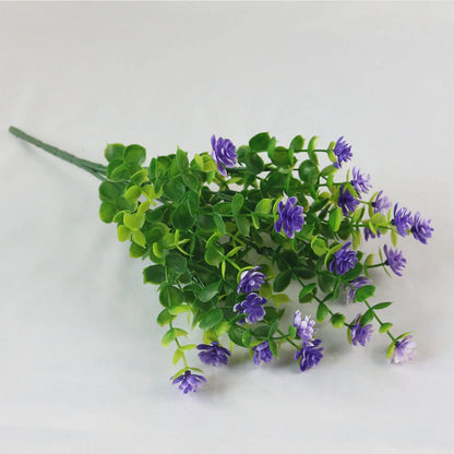 1/3 Bundle Artificial Flowers Outdoor Shrubs Plants UV Resistant Fake Flower Greenery for Office Kitchen Wedding Hotel Decor