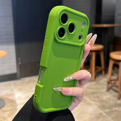 Thickened Shockproof Case for iPhone 17 16 15 14 13 12 11 Pro Max Pure Colour Cover for iPhone 17 Air 14 15 16 Plus Accessories