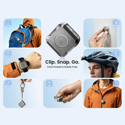SOFIRN SE1 Pocket Flashlight 300Lm Mini EDC Light RGB Signal Ring Quick-Release Magnetic Wrist Keychain Torch for Bike Ride
