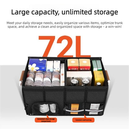 Foldable Waterproof Oxford Cloth Trunk Storage Box Large Capacity Car Organizer Portable for Camping Fishing Travel Accessories