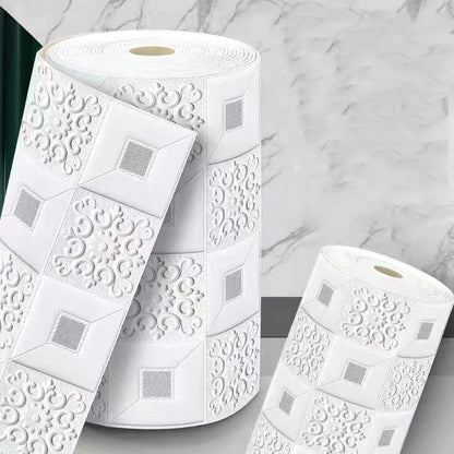 70cm*1m  3D Brick Pattern Wall Panels Wallpaper DIY Waterproof for Living Room Bedroom Kitchen Background Wall Decoration