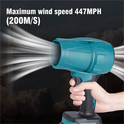 200M/S 2000W Brushless Turbo Fan Blowers  Snow Leaf Dust Blowing Tool for 21V 18V Battery Electric Handheld Jet Fan