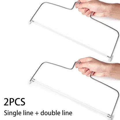 1/2Pcs Adjustable Height Line Cake Cut Slicer Adjustable Stainless Steel Cake Decorating Mold DIY Bakeware Kitchen Cooking Tool
