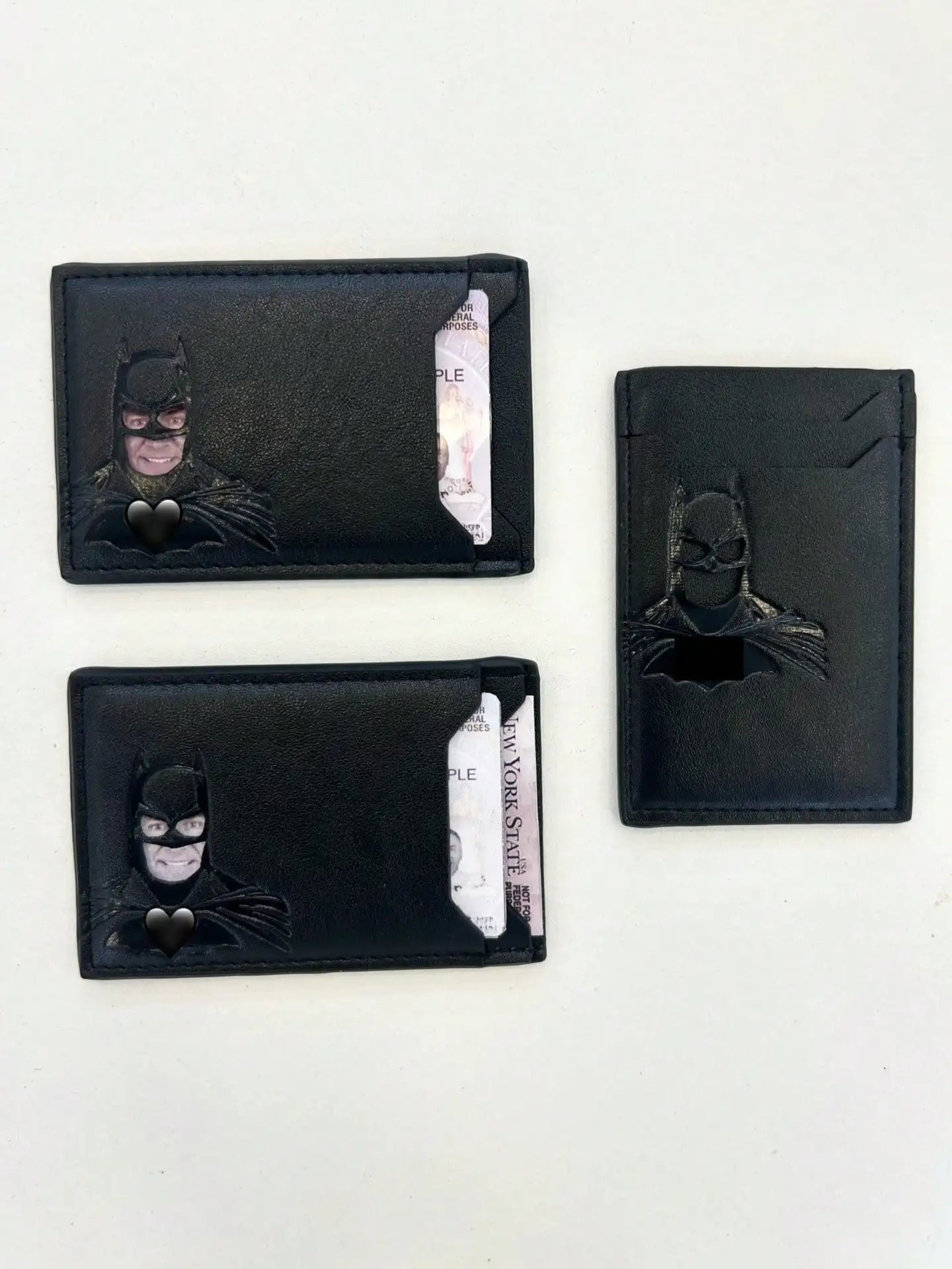 Men's Laser Cut Card Holder, Multi-Card Slot Design - Suitable For Office Workers And Superhero Fans, Perfect For Storing Business Cards And ID Cards