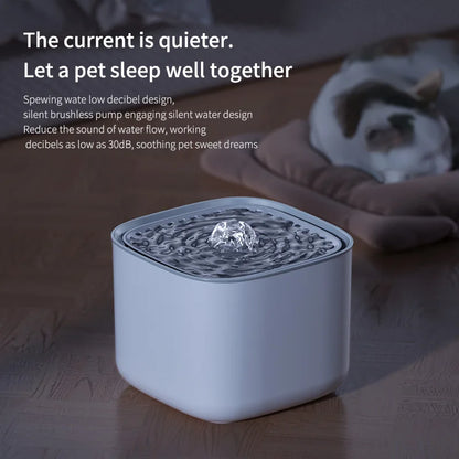 3L Cat Water Fountain Auto ERecirculate Filter Large Capacity Filtring Cat Water Drinker 1USB Electric Mute Cats Water Dispenser