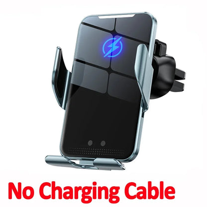 Car Wireless Charger Magnetic Auto Car Mount Phone Holder For iPhone 14 13 12 Samsung Infrared Induction  Fast Charging