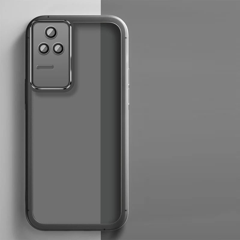 Xiaomi Poco F4 Plating Silicone Case – Shockproof Transparent Soft Back Cover
