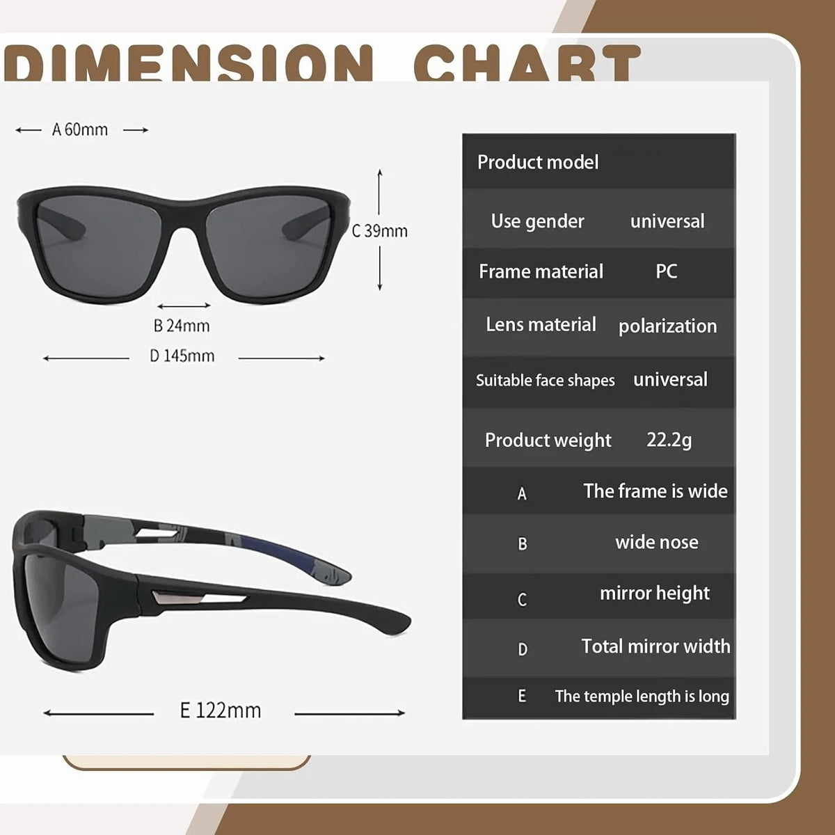 Polarized Fishing Sunglasses UV400, Anti-glare Eyewear for Men Women