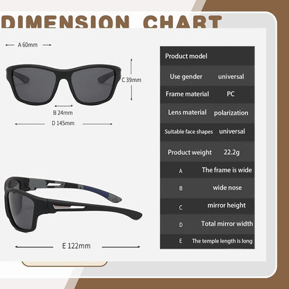 Polarized Fishing Sunglasses UV400, Anti-glare Eyewear for Men Women
