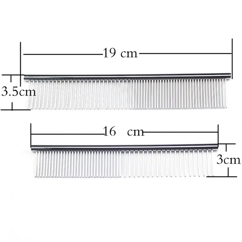 Stainless Steel Pet Dematting Comb – Dog & Cat Grooming Tool