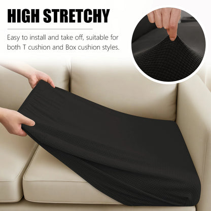 1 2 3 4 Seat Sofa Cushion Cover Back Combination Kit Cover Living Room Waterproof Jacquard Slipcover Couch Seat Protector Case