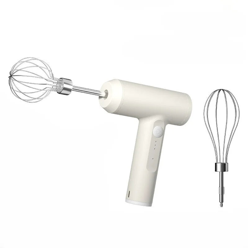 Portable 3-Speed Wireless Electric Hand Mixer, Egg Beater for Baking Dough, Cake, Cream Blender Kitchen Tool