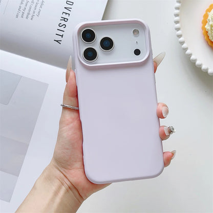 Matte Candy Color Phone Case for iPhone 17 Air 16 16E 15 Pro Max Liquid Silicone Shockproof Protection Skin Feeling Solid Cover