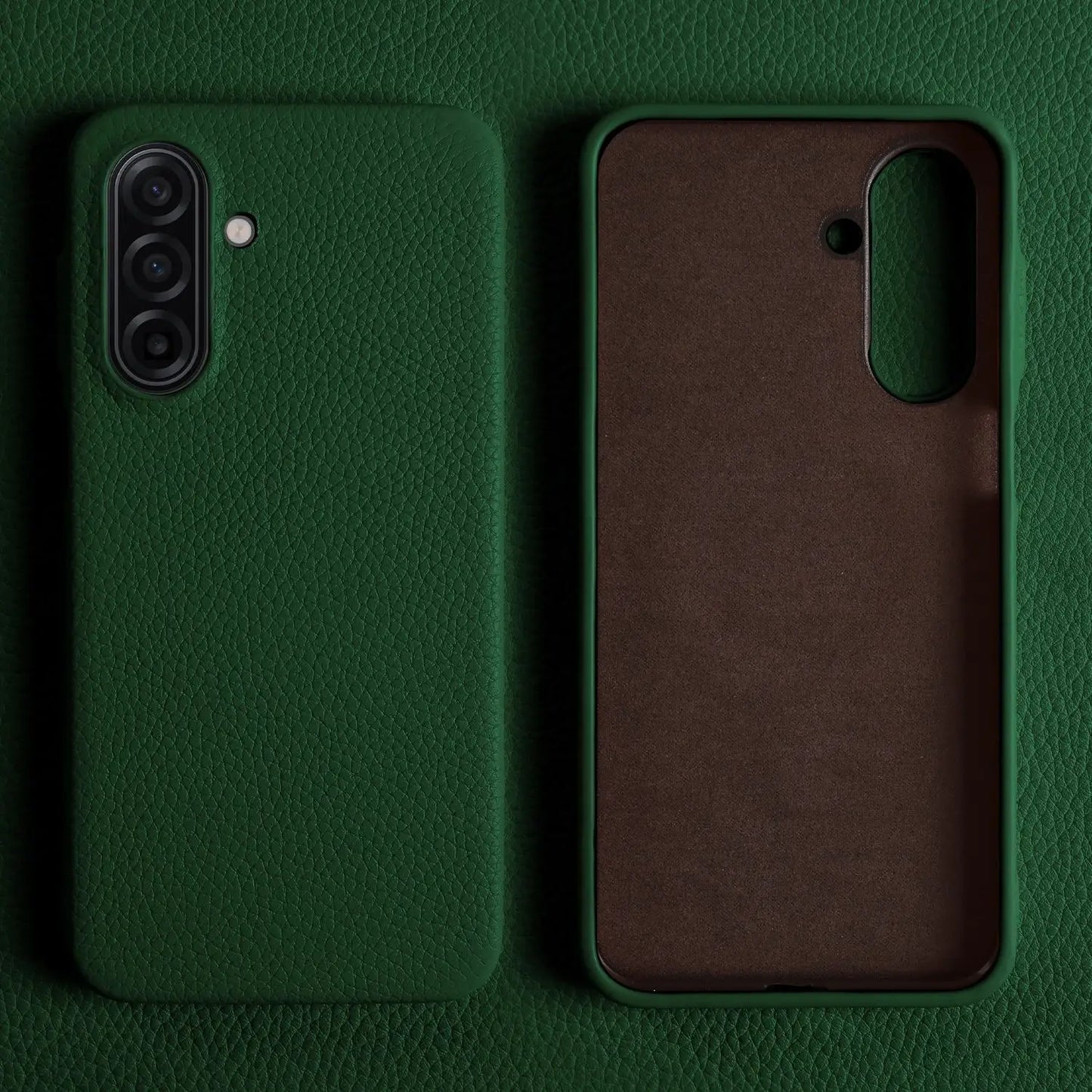 Luxury Genuine Leather Case For Samsung Galaxy A17 A07 A26 A36 A56 A15 A53 A24 Full Wrapped Shockproof Phone Cases Back Cover