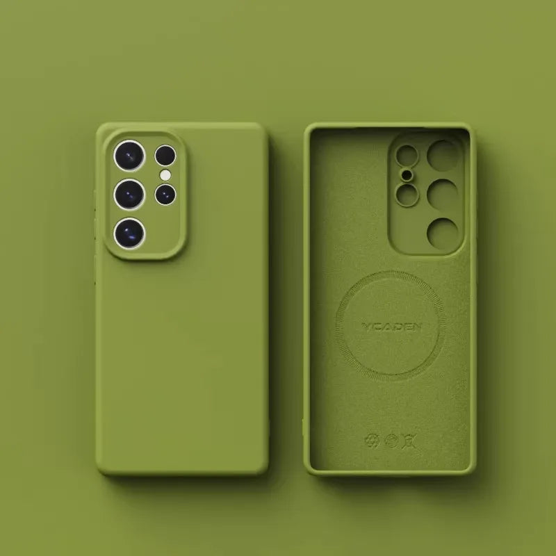 Original Liquid Silicone Magnetic Phone Case For Samsung Galaxy S26 S25 S24 S23 S 26 Ultra Plus Cases Wireless Charge Soft Cover