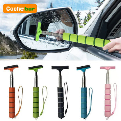 Telescopic Car Rearview Mirror Wiper – Multi-Function Cleaning Tool