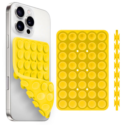 Silicone Suction Cup Phone Holde Multifunctional Fixed Anti-slip Mobile Fixture Double Sided Detachable Phone Rubber Sucker Pad