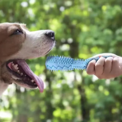 Dog Teething Toy Chew Stick Bite Resistant Fun Leak Proof Food Toy Pet Teether Cleaner Stick