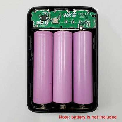 DIY Power Bank Box Rechargeable Flat Head Battery Charger Outer Case for Mobile Phone Tablet