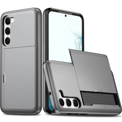 For Samsung Galaxy S26 S25 S24 Ultra S22 Plus S23 S21 S20 FE Note 20 A17 A55 Wallet Cover Card Holder Slot Shockproof Phone Case