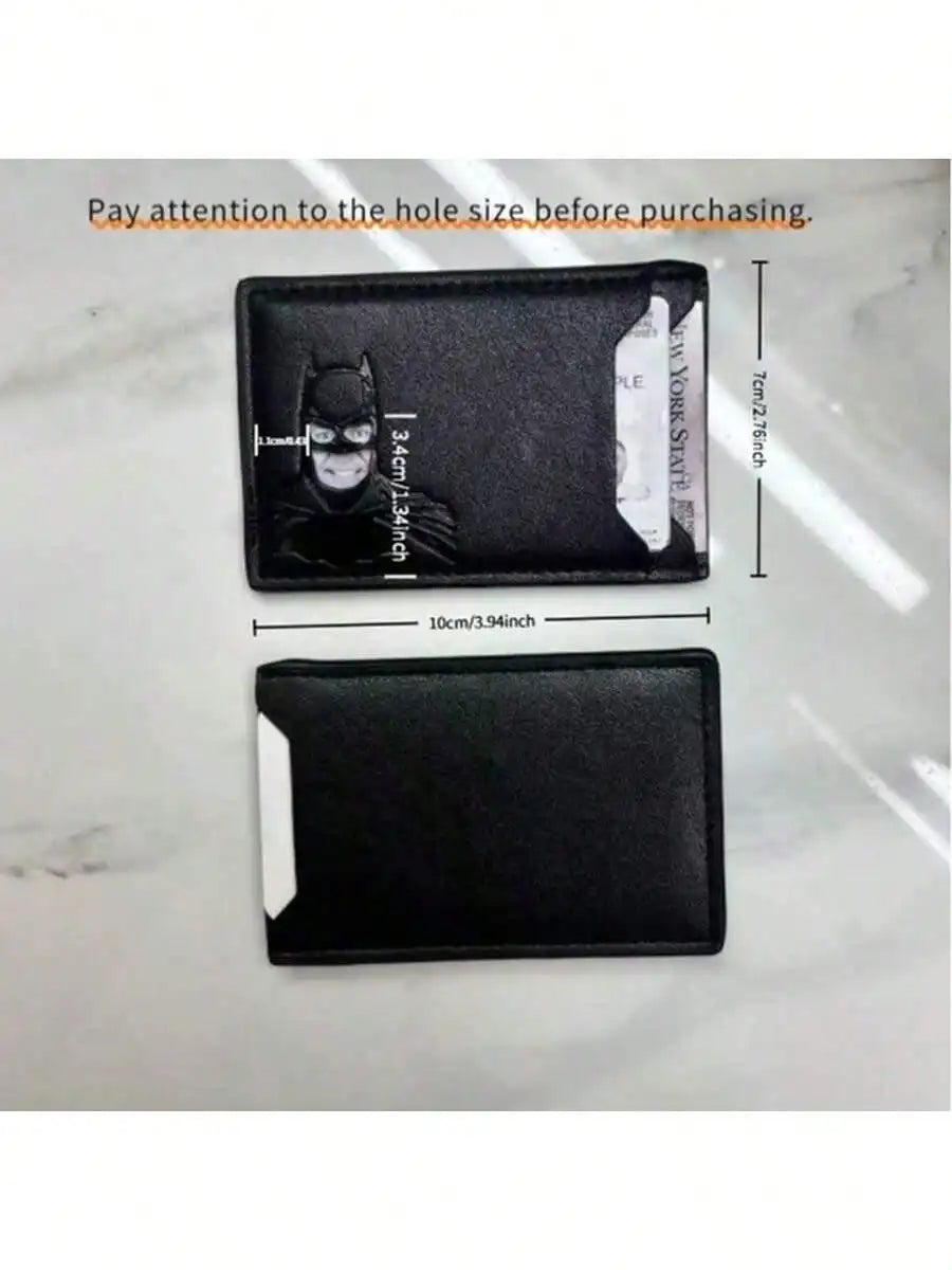 Men's Laser Cut Card Holder, Multi-Card Slot Design - Suitable For Office Workers And Superhero Fans, Perfect For Storing Business Cards And ID Cards