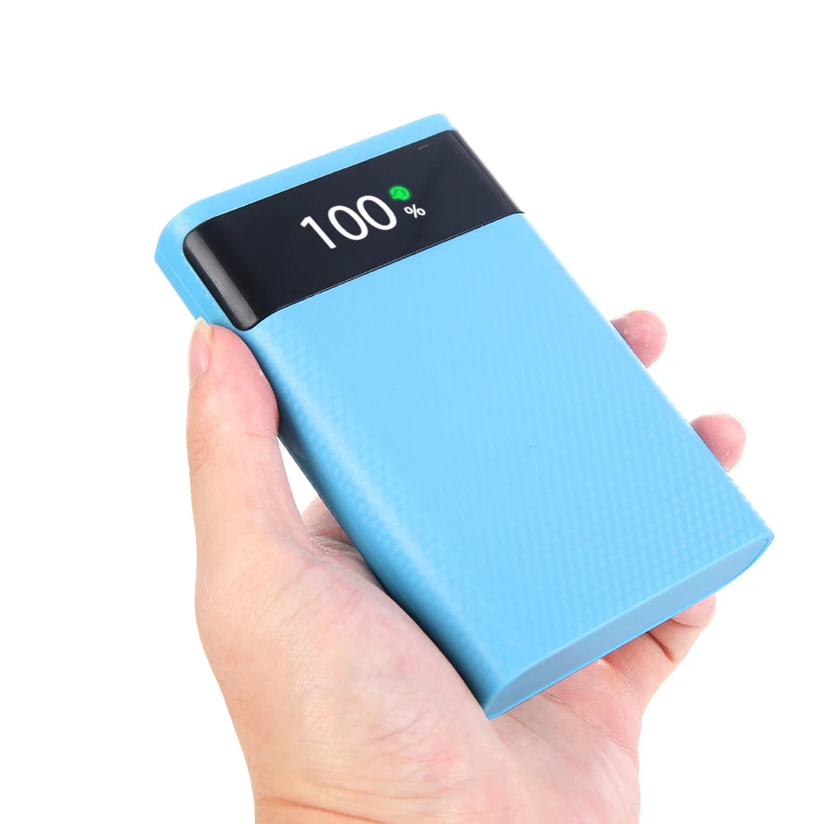 No Batteries 18650 Battery DIY Power Bank Case Charge Storage Box 5V Dual USB Type C Holder PD QC3.0 Quick Charge For Smartphone