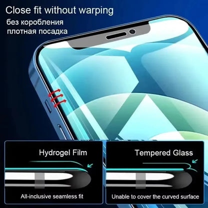 4Pcs Soft Hydrogel Film for iPhone 17 Pro Max 18 16 16e 15 13 14 12 11 Air Screen Protector for iPhone 7 8 Plus 13 12 Mini XS XR