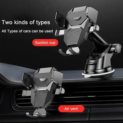 2026 NEW Universal Sucker Car Phone Holder 360° Windshield Car Dashboard Mobile Cell Support Bracket for 4.0-7 Inch Smartphones